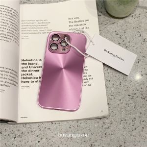 Business Style Laser Aurora CD Pattern Frosted Cover for iPhone 17 Apple 15 plus New Model 16 pro Max Compatible Ins Wind