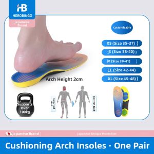 HEROBINGO | High Arch Support Flat Foot Correction Insoles