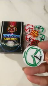 Biji Karambol Biasa Tebal 5 mm Motif Mazda / Random | Koin Krambol Satu Lapis Original | Keping Kerambol 5mm | Coin Carambol Carrom Games
