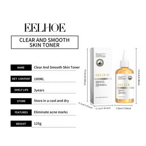 Eelhoe Glycolic Acid 7% Toning Solution Brightening Skin Essence Repairing Firming Moisturizing Skin Acne Removing Shrink Pores Gentle Exfoliation Improve Skin Condition Brighten Skin Tone Facial Skin Care Acid Toner 100ml