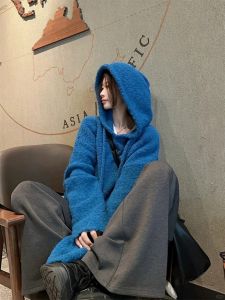 VKSOD | Soft Comfortable Hooded Knit Sweater Loose Casual Wide Leg Pants Set