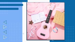 21inch Small Guitar Ukulele with Gig Bag 1 Standby String and 2 Picks All Basswood for Students Beginner