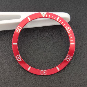 39mm*32.3mm Aluminum bezel Watch replacement parts Module Plane Insert Bezels watch bezel watch ring Green luminous pearl