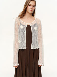 DUSHU | 3D Floral Spring New Knit Top