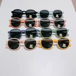 11068 Kính Mát Bé Gọng Dẻo Dáng Tròn Tròng Polarized Siêu Tốt