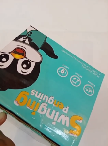 Mainan Anak Penguin Joget Lampu Musik// Walking Jumper