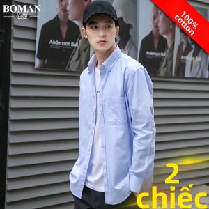 Boman | Áo Sơ Mi Dài Tay Thời Trang Cotton 100%