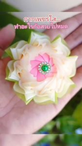 ส่งฟรี ช็อปขั้นต่ำ ฿99 (ส่งไว) ริบบิ้นกากเพชรใส ตรา TW  ม้วนใหญ่ ยาว 350 หลา ขนาด 12 mm.พับเหรียญโปรยทาน (ราคาต่อม้วน)