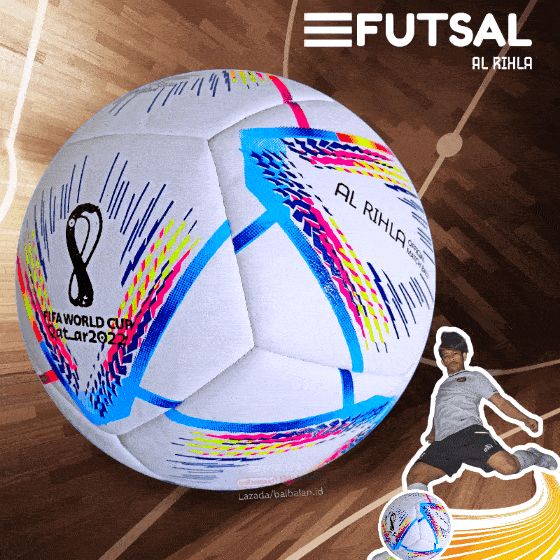 RECOMMENDED Bola Futsal Al Rihla Qatar Jahit Empuk Size 4