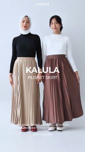 Cotton Inch - Kalula Rok Plisket Panjang Wanita