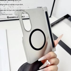 Ốp Điện Thoại Từ Tính Trong Suốt Mờ Cho Samsung Galaxy Z Fold - Vỏ Bảo Vệ Chống Sốc Tương Thích Magsafe