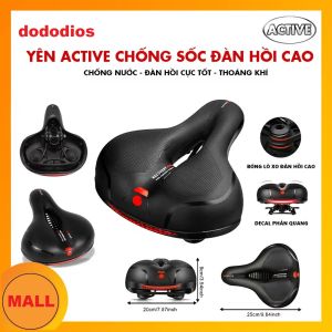 Yên Xe Đạp Active Thể Thao Yên Xe Thể Thao Siêu Êm Siêu Mềm Có Rãnh Thoáng Khí Chống Nước [ Mẫu Mới ]