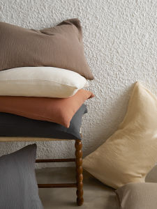 Pure Color หลากหลาย Double Layer Pure ผ้าฝ้าย ปลอกหมอนผ้าสักหลาด 48*74 ซม. ชุดคู่ เรียบง่าย Minimalist Merries Color Series