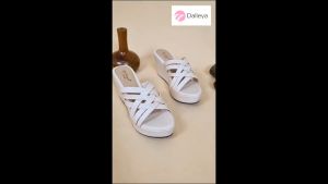 DALLEYA COLLECTION - Mozaik Wedges Sendal Selop Wanita Trendy Real Pict Berkualitas
