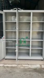 TỦ HỒ SƠ 6 CỬA KÍNH TĨNH ĐIỆN - SẮT DÀY - TỦ ĐỰNG TÀI LIỆU VĂN PHÒNG