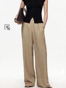 Vero Moda | Quần Tây Mùa Thu Linen Phong Cách Thường Ngày