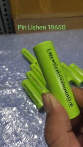 Combo 10 viên pin sạc Lishen 18650 LR1865LA đầu bằng màu xanh lá 3.7V Li-ion dòng xả cao 20A