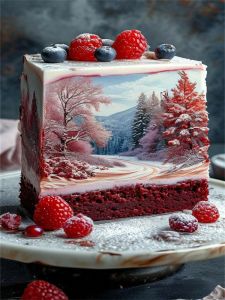 HUACAN Diamond Painting News 2027 Cake Kitchen Landscape Diamond Mosaic 5d Winter Snow Forest Home Decor Christmas Gift