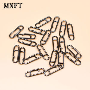 MNFT 45Pcs Fishing Interlock Snap Fast Clips Stainless Steel Fishing Lure Snap Smooth Connector Fishing Accessories