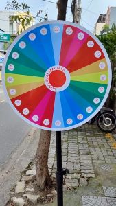 Vòng quay may mắn khổng lồ 60 cm cao 2 mét 24 ô trúng thưởng quay ngẫu nhiên trò chơi sự kiện event