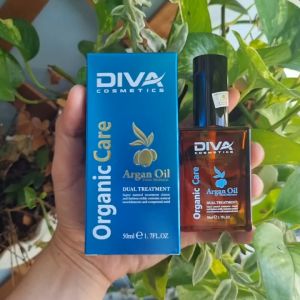Tinh dầu dưỡng tóc Diva Argan phục hồi tóc hư tổn mẫu mới - 50ml chình hãng