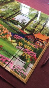 Tranh gạch 3d ốp mộ - SDXC52