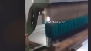 Lụa Tơ Tằm may áo dài hoa cúc xanh két bền đẹp & thoáng mát