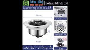 Bộ Lọc Nước Chống Tắc Chậu Rửa Bát TI0512