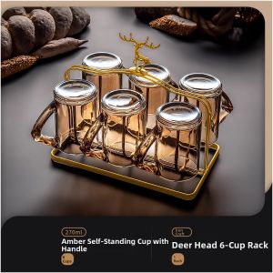 BOANG | Heat-resistant Glass Mug With Handle for Home and Office