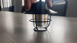 LED การตั้งแคมป์แบบพกพาแบบพกพาวินเทจบรรยากาศ 200 LM การกระจายแสงแบบไม่ผิดพลาดชนิด - cUSB ชาร์จใหม่ได้สำหรับการผจญภัยกลางแจ้ง