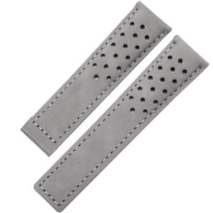 20mm 22mm 24mm Soft Genuine Cow Leather Watchband for Tag Heuer Carrera Monaco Series Frosted Fold Buckle Men Cowhide Straps