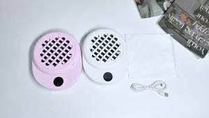 DianaBeauty Rechargeable Nail Vacuum Cleaner Portable Nail Dust Extractor Nail Dust Collector With Filter & Nail File Nail Tools