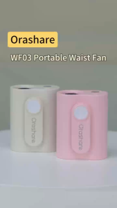Orashare WF03 Hanging Neck Waist Fan Mini Portable 3000mAh USB Rechargeable 5-Speed Outdoor Cooling