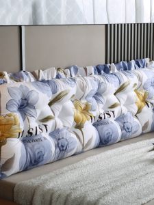 หมอนอิงเตอร์เฟซเตียงแบบใหม่ หมอนอิงโซฟาห้องนั่งเล่นสไตล์เจ้าหญิงเรียบง่าย หมอนอิงทรงกลมใหญ่ หมอนอิงผ้าฝ้ายโพลีเอสเตอร์ หมอนอิงทรงกลม