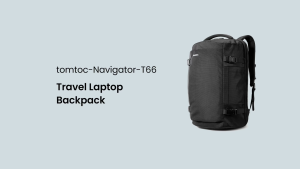 Tomtoc Navigator-T66 Travel Laptop Backpack | Laptop Bag (Black)