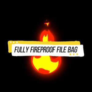 Long Fireproof Waterproof Document Bag Paper Organizer Document Holder Waterproof For Home Office 28*38cm