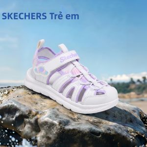 Skechers | Dép Bé Gái Có Mũi Đóng Chống Trượt