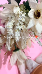 Sepatu Slop Jelly Bakpao Wanita Garis 3 Cantik Model Terbaru - 1652 36/41