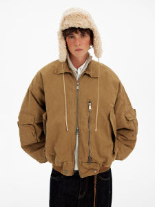 MADWITCH | American Retro Multi-pocket Washed Jacket
