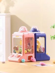 Máy Gắp Thú Bông Mini Rabbit Claw Thỏ Hồng / Thỏ Xanh / Có Đèn Và Nhạc Thú Vị Đi Kèm Nhiều Xu / Bóng Và Gấu Bông