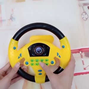 พวงมาลัยขับรถเด็กจำลอง ของเล่นเด็ก ของเล่นเสริมทักษะการเรียนรู้