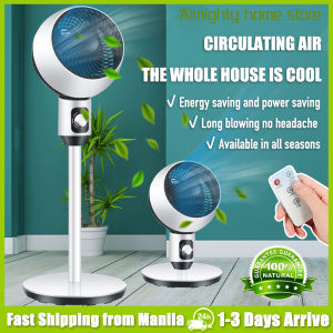 Stand Fan Inverter Electric Fan With Remote Turbo Air Circulator Fan Electricfan Standfan Cooling Fan Household 2-in-1 Desk Fan Vertical Fan Promo Luxury