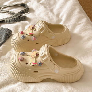 XMAW | Elevating Anti-slip Cute Cat Star Design Hole Shoes