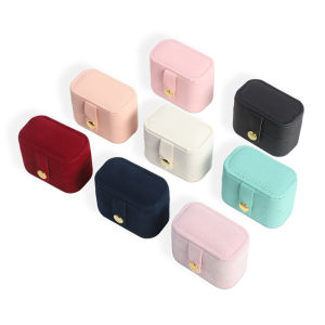 1pcs Spot Mini Minimalist Jewelry Box Portable Travel Earrings Rings Necklaces Jewelry Storage Box