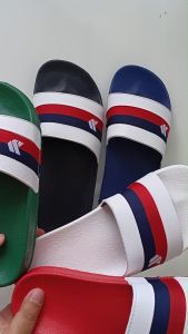 รองเท้าแตะ สีขาว แดง เขียว น้ำเงิน ดำ แบบสวมใส่ ไม่ผูกเชือก สินค้าพร้อมจัดส่ง