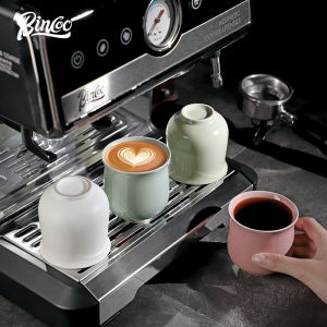 BINCOO Aesthetic Ceramic Mug Coffee Cup Minimalist nordic tea mug Porcelain Cup Kopi Coffe Mug White Mug Putih