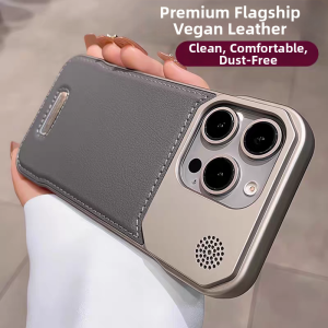 SHUXIE | Aromatherapy Leather Thin Edgeless Magnetic Phone Case