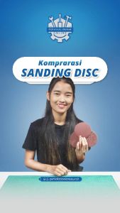 Amplas Bulat Velcro (Kain) 4 Inch Red/Merah Aluminium Oxide