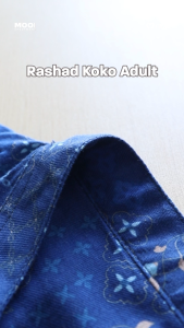 Mooi Atasan Pria Kemeja Pria Raya Collection Rashad Koko Adult Zeina Series