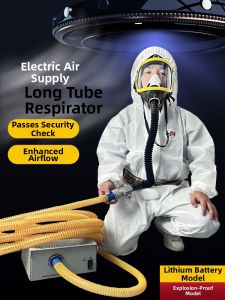 TIANXINHANYOU | Industrial Full Face Mask Respirator with Long Tube and Motorized Air Supply